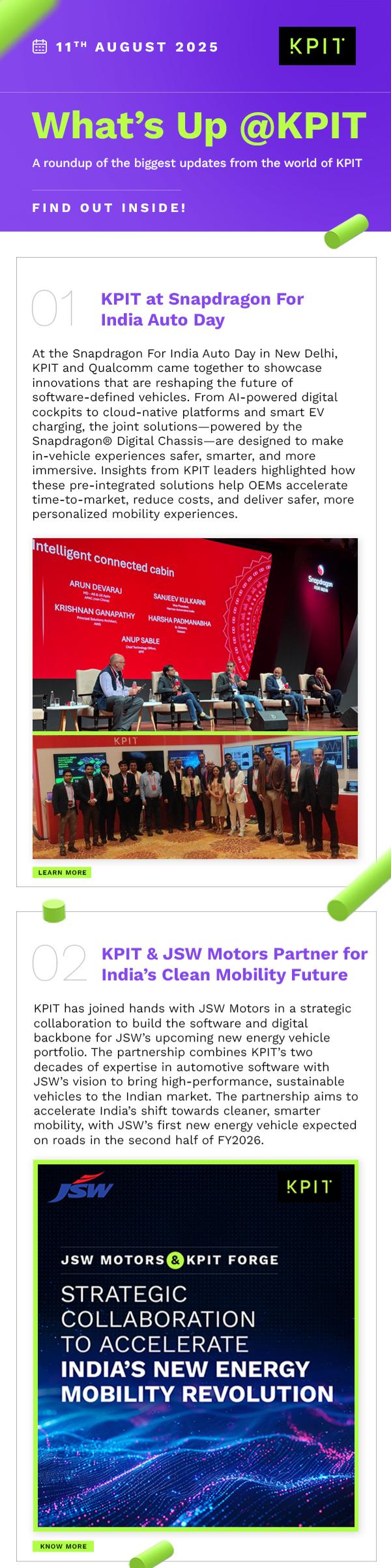 KPIT Weekly WhatsApp Digest overview